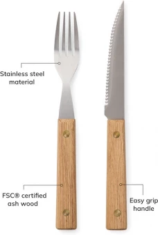 8-osaline söögiriistakomplekt VINGA Paso 8tk