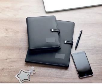 A4 folder w/ wireless charger