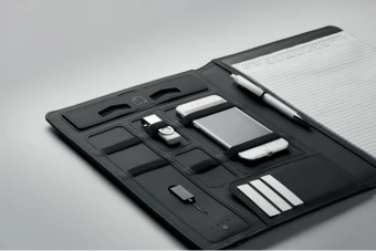 A4 folder w/ wireless charger