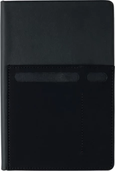 A5 Deluxe märkmik nutitaskutega, must