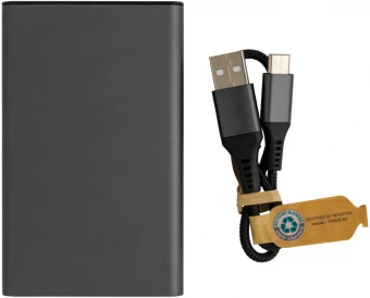 Terra RCS kierrätysalumiinista valmistettu virtapankki 5.000 mAh