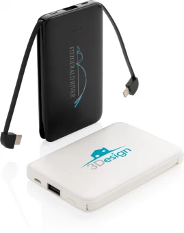 Pieni 5 000 mAh:n johdollinen varavirtalähde