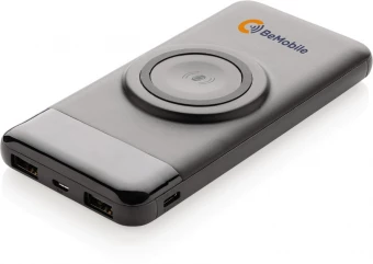 10&nbsp;000&nbsp;mah bezvadu barošanas bloks ar pulksteņa lādētāju