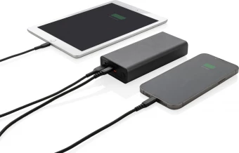 Terra RCS kierrätetystä alumiinista valmistettu 20W virtapankki, 20.000 mAh