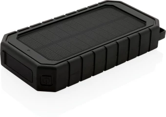 RCS kierrätysmuovista valmistettu aurinkovirtapankki 10W Langaton, musta