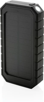 RCS kierrätysmuovista valmistettu aurinkovirtapankki 10W Langaton, musta