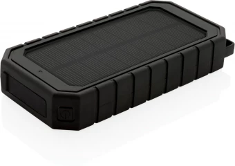 RCS kierrätysmuovista valmistettu aurinkovirtapankki 10W Langaton, musta
