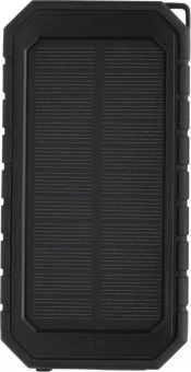 RCS kierrätysmuovista valmistettu aurinkovirtapankki 10W Langaton, musta