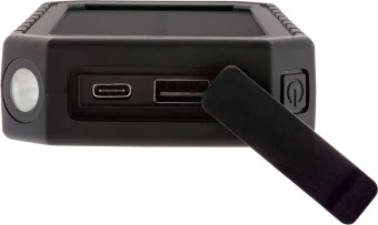 RCS kierrätysmuovista valmistettu aurinkovirtapankki 10W Langaton, musta