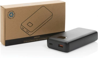 Gridley RCS kierrätysmuovi 20000 65W kannettavan tietokoneen virtalähde