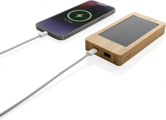 Sunwick 10.000 mAh Bamboo varavirtalähde aurinkopaneeleilla