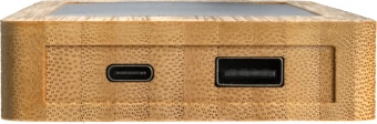 Sunwick 10.000 mAh Bamboo varavirtalähde aurinkopaneeleilla