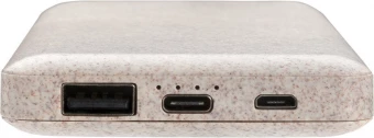 10.000 mAh Vehnän olki tehopankki, ruskea