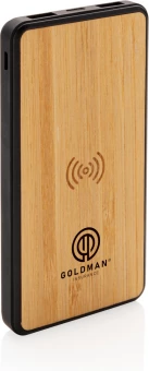 FSC®& RCS Rplastic 8000 mAh langaton virtapankki, ruskea