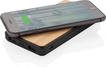 FSC®& RCS Rplastic 8000 mAh langaton virtapankki, ruskea