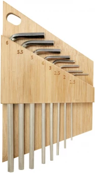 Allen bambusta valmistettu kuusiokoloruuviavaintyökalusetti