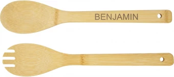 Argulls bambusest salatikauss ja -tööriistad