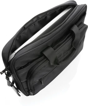 Swiss Peak AWARE™ RPET Voyager 15.6" läppärilaukku, musta