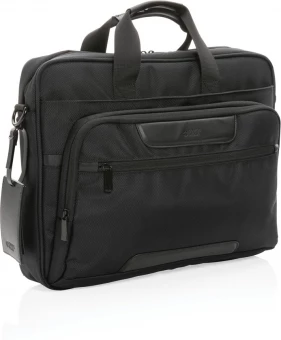 Swiss Peak AWARE™ RPET Voyager 15.6" läppärilaukku, musta