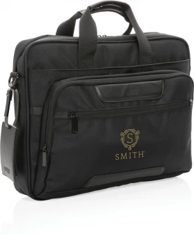 Swiss Peak AWARE™ RPET Voyager 15.6" läppärilaukku, musta