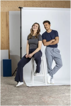 Azurite naiste lühikeste varrukatega orgaaniline T-särk