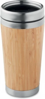 Bamboo double wall travel cup