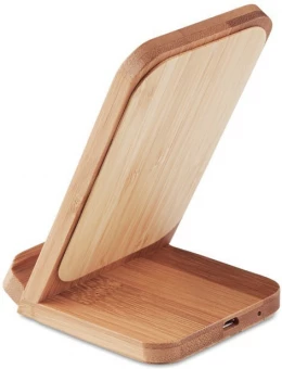 Bamboo wireless charging stand