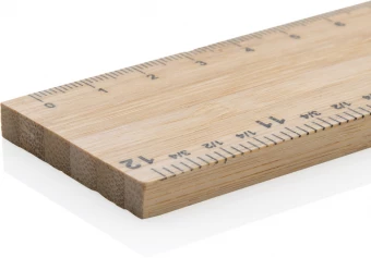 Timberson extra paksu 30cm kaksipuolinen bambusta valmistettu viivoitin