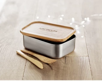 Bambusest kaanega lõunasöögikarp