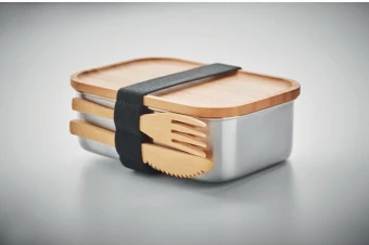 Bambusest kaanega lõunasöögikarp