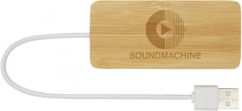 Bambusest USB hub 'Tapas'