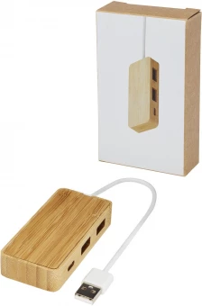Bambusest USB hub 'Tapas'