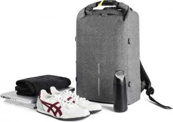 Urban, veitsenkestävä varkaudenestoreppu, harmaa