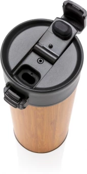 Bogota vacuum bamboo coffee mug