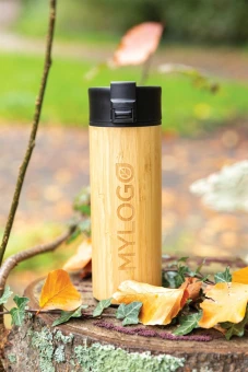 Bogota vacuum bamboo coffee mug