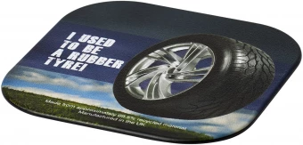 Brite-Mat® neliönmuotoinen lasinalus, materiaalina autonrengas