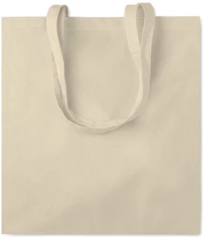Cotton shopping bag w/ gussets
