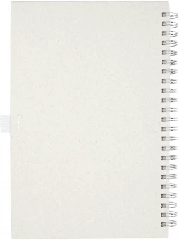 Dairy Dream A5-kokoinen kierremuistivihko, valmistettu kierrätyistä maitopurkeista