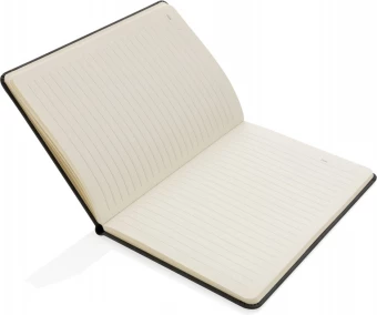 Luksusa cieto vāku PU piezīmju grāmatiņa A5 ar telefona un pildspalvas turētāju