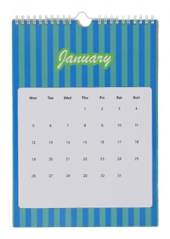 Erilahendusega A4 seinakalender