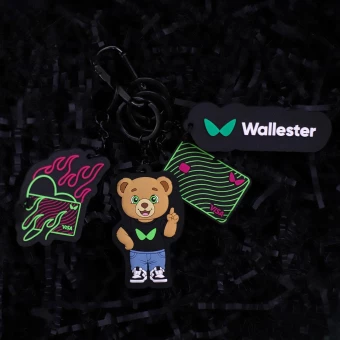 Erilahendusega PVC võtmehoidja