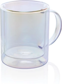 Deluxe kaksiseinäinen galvanoitu lasimuki