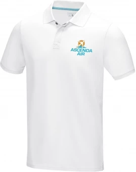 Graphite lühikeste varrukatega meeste orgaaniline polo