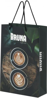 Käsintehty integra-paperikassi 170 g/m2 muovikahvoilla – suuri