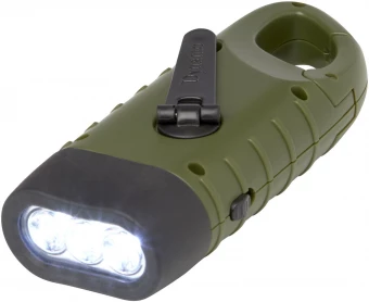 Helios taaskasutatav plastikust päikesepaneeliga käsilamp karabiinkonksuga