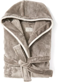 VINGA Louis plush GRS RPET dressing gown, L/XL