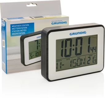 Grundig sääasema hälytyksellä ja kalenterilla