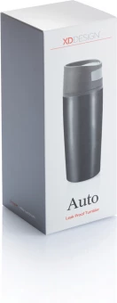 Auto-vuototiivis juomamuki avauspainikkeella