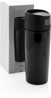 Auto-vuototiivis juomamuki avauspainikkeella