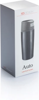 Auto-vuototiivis juomamuki avauspainikkeella